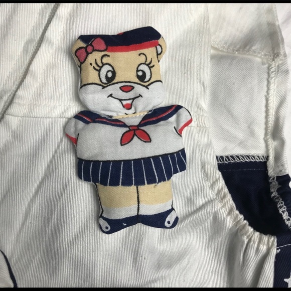 Girls Sailer Sunsuit with Hat and Pin Embroidered - Picture 10 of 10